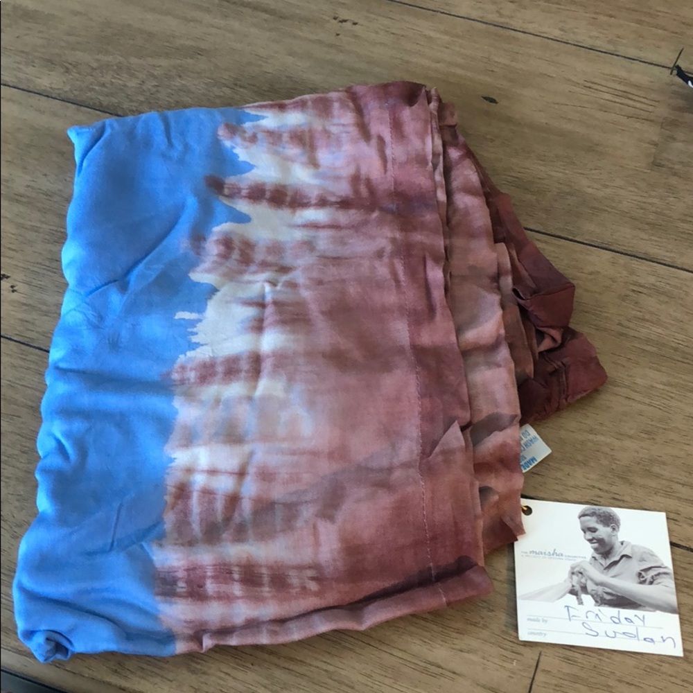 Hand dyed scarf/wrap made in Sudan